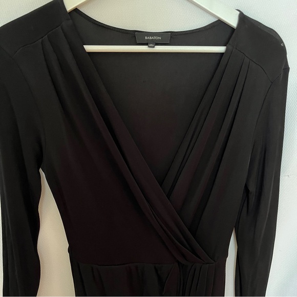 Aritzia Babaton black slinky dress - Picture 3 of 4